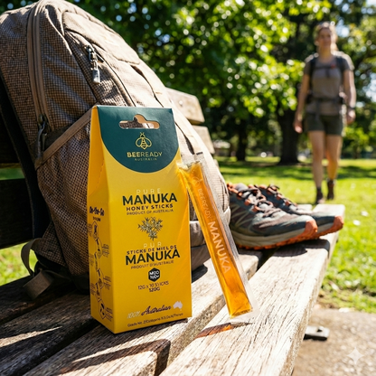 60 Days Supply – MGO 100+ Premium Australian Manuka Honey Sticks (12g × 60 Sticks)