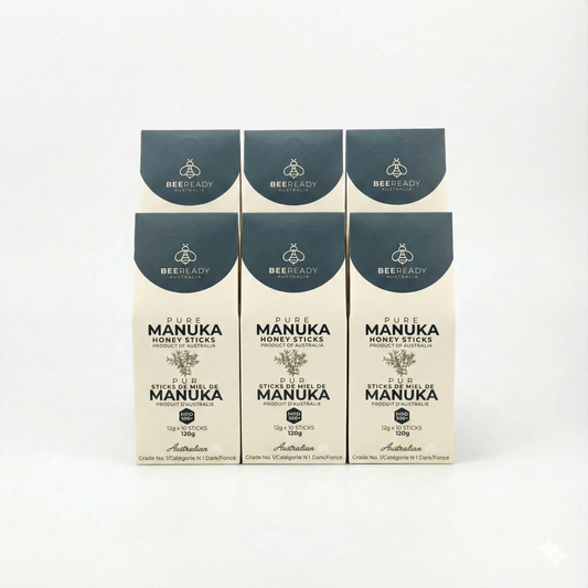 60 Days Supply – MGO 300+ Premium Australian Manuka Honey Sticks (12g × 60 Sticks)