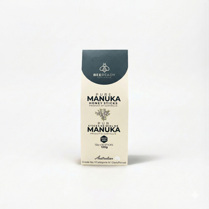 10 Days Supply – MGO 300+ Premium Australian Manuka Honey Sticks (12g × 10 Sticks)