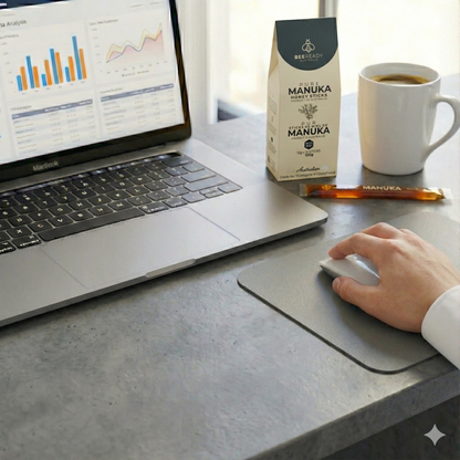 30 Days Supply – MGO 300+ Premium Australian Manuka Honey Sticks (12g × 30 Sticks)